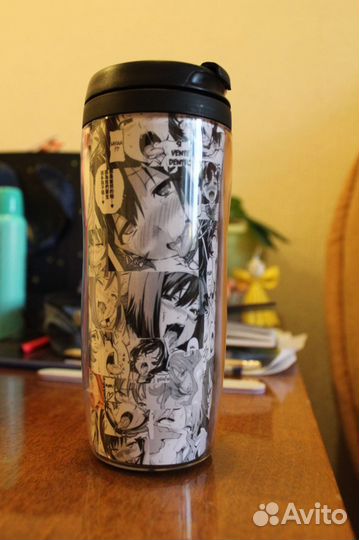 Термокружка аниме кпоп бтс безликий stray kids