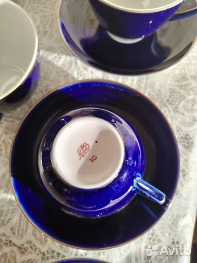 Сервизы чайные фарфоровые СССР