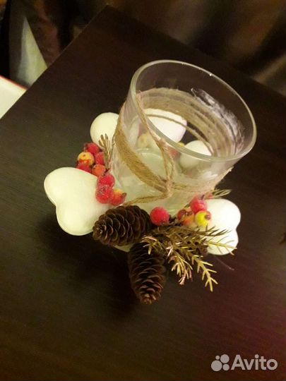 Новогодний подсвечник