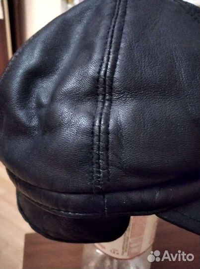 Кожанная кепка