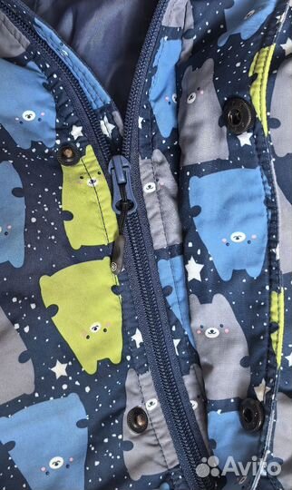 Зимний комбинезон crokid 80-86 для мальчика