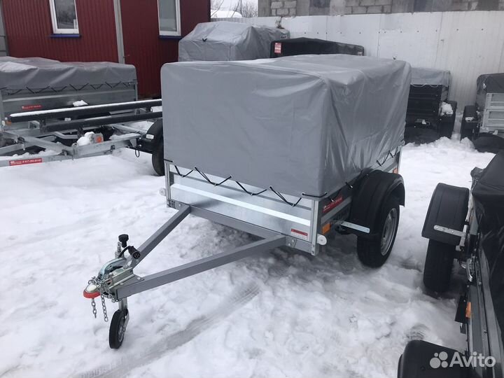 Бортовой прицеп 1,7х1,2 с тентом 0,9м