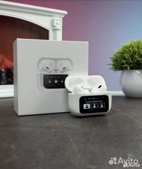 AirPods Pro 2 (экран) с 90% шумоподавлением