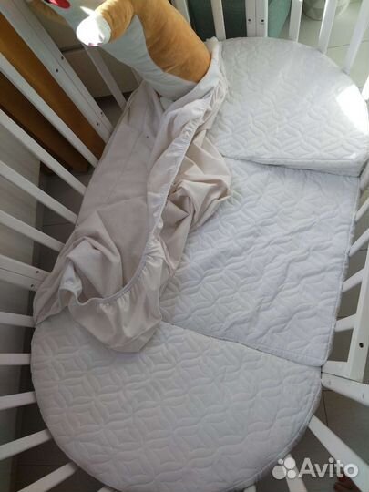 Детская кроватка трансформер +матрас + аксессуары