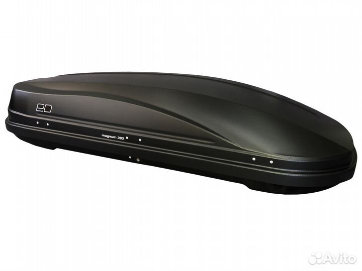 Грузовой бокс Магнум 390 черный с тиснением