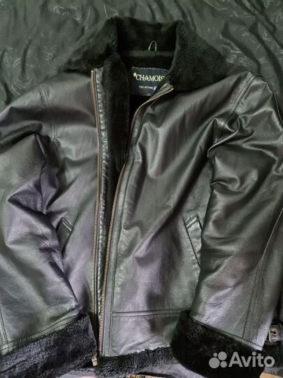 Кожаная куртка мужская Пилот