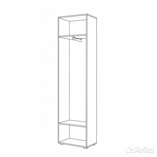 Модульная прихожая с платяным шкафом