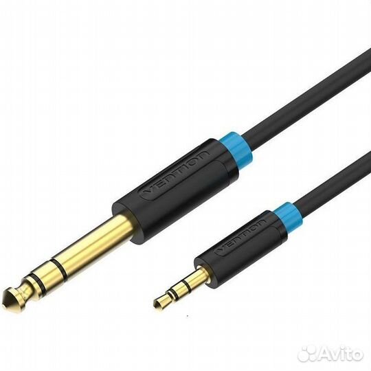 Кабель Vention Jack 6.3 F на Jack 3.5 F 2м