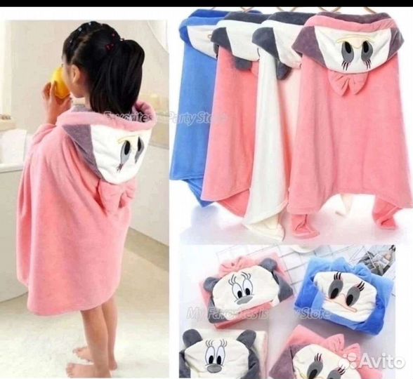 Полотенце пончо детское