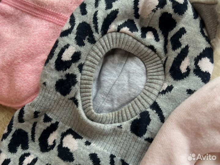 Шапка шлем зимняя для девочки