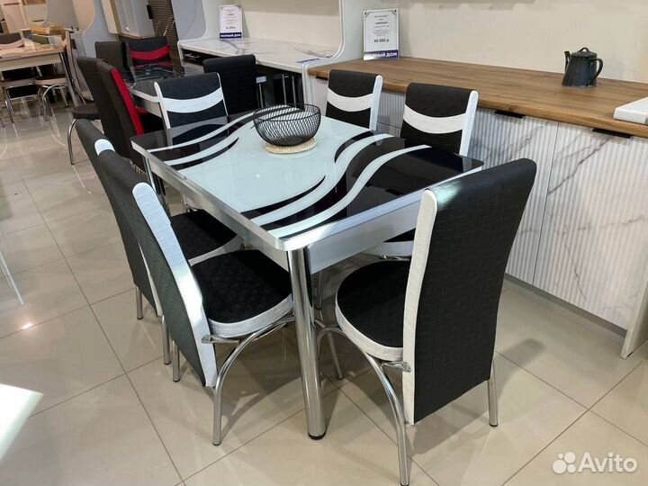 Обеденная группа раскладной стол и стулья