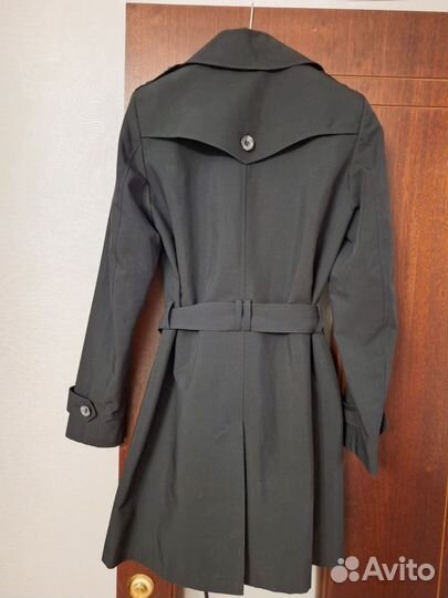 Плащ тренч Marks & Spencer 44 черный женский