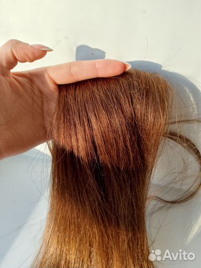 Волосы на заколках натуральные
