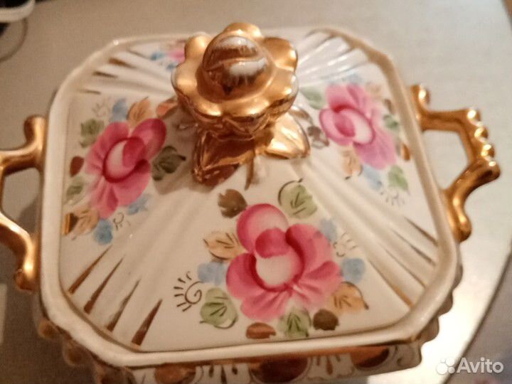 Конфетница гжель СССР