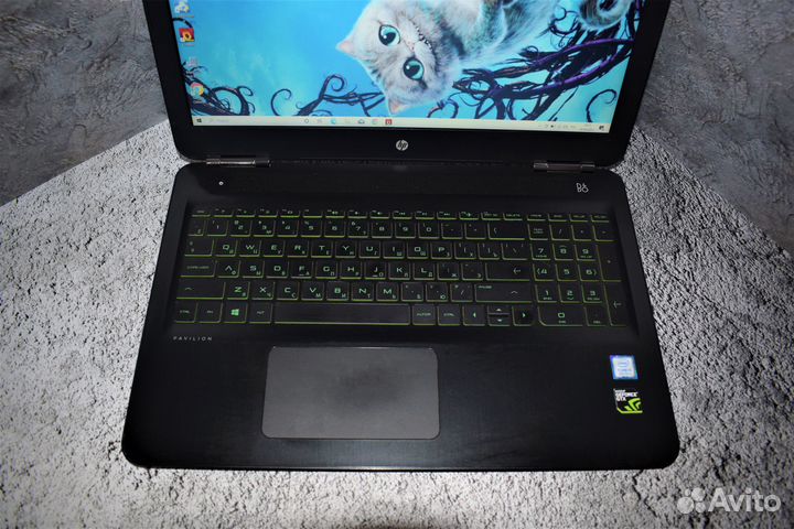 Игровой ноутбук HP на Core i5-8300H/ GTX 1050