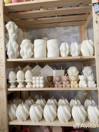 Свечи ручной работы декоративные подарочные