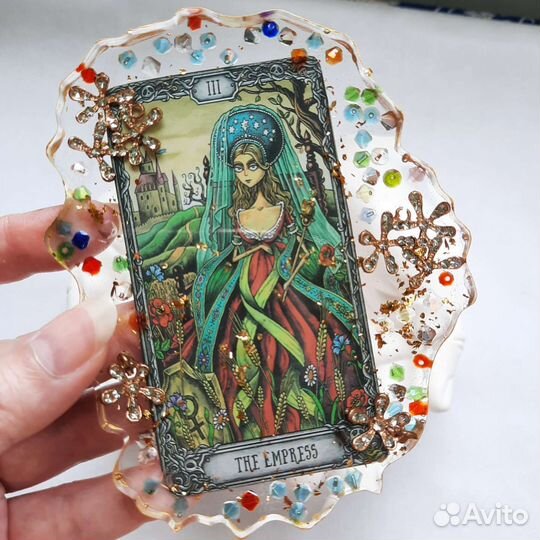Подставка под чашку, бокал, свечу Таро Императрица
