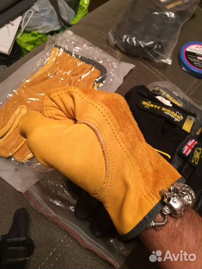 Спецодежда перчатки кожаные