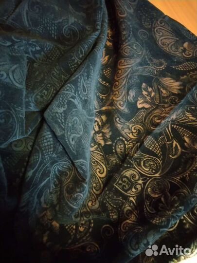 Жаккардовый шифон с бархатом