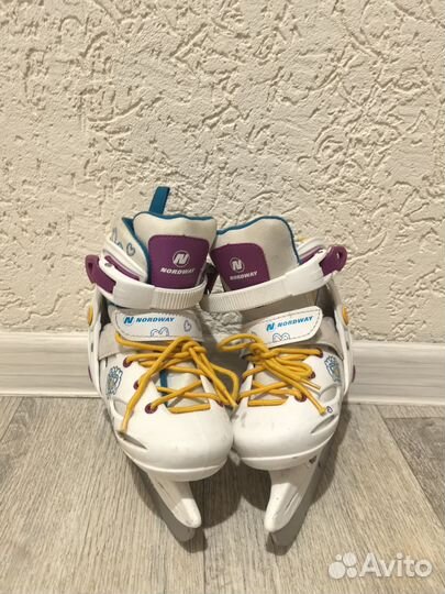 Коньки детские раздвижные 30-33 размер