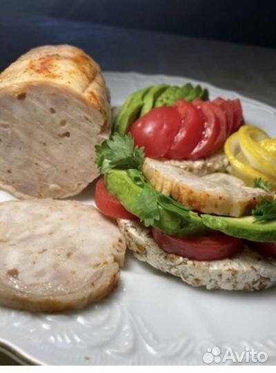 Домашний рулет из курицы и индюшатины