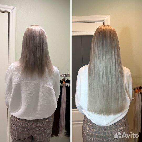 Наращивание волос на дому