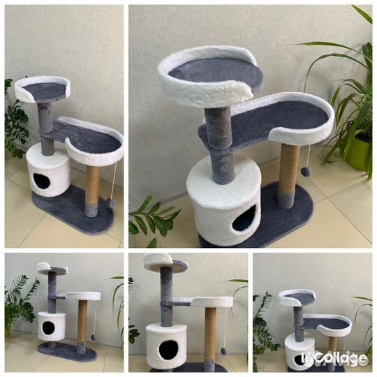 Домики для кошек и когтеточки, комплексы