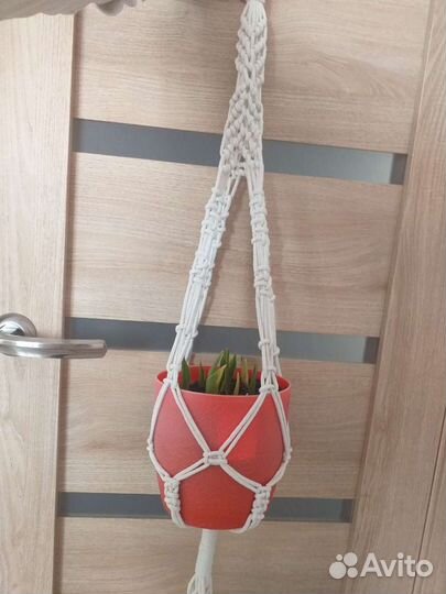 Макраме подвесное для цветов