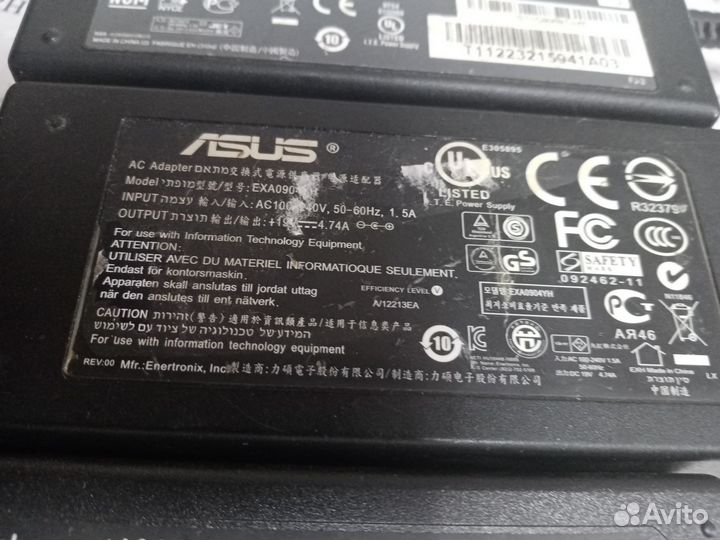 Блоки питания бу рабочие для Асус, Днс, Тошиба 5.5