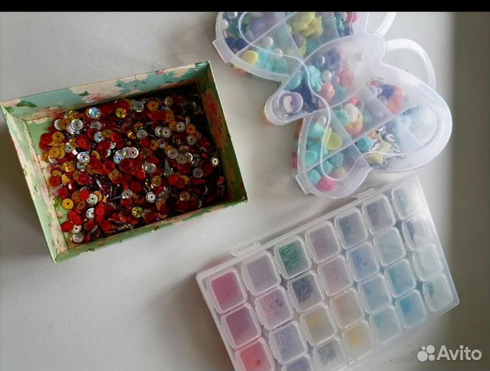 Набор для рукоделия(бисер, паетки, бусины)