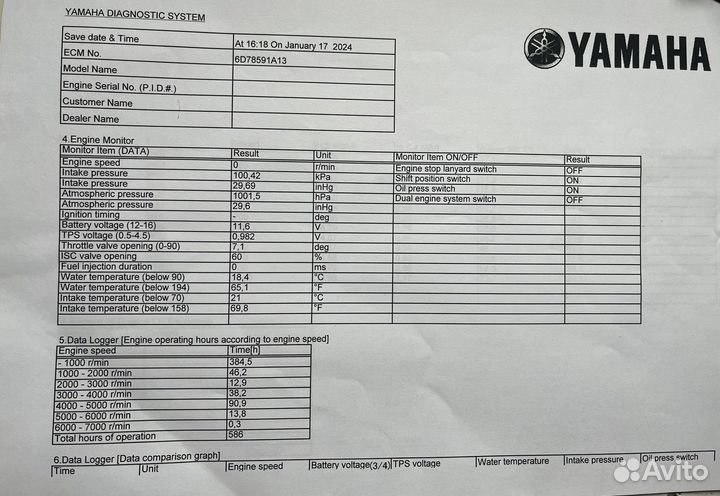 Риб Буревестник 530, мотор Yamaha F80BET, прицеп