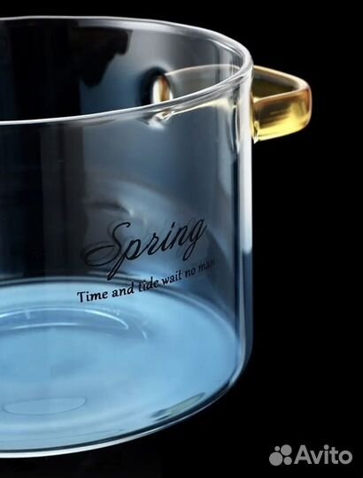 Кастрюля стеклянная