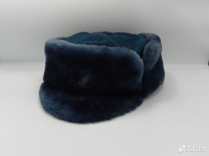 Шапка-ушанка из натуральной овчины (размер 60)