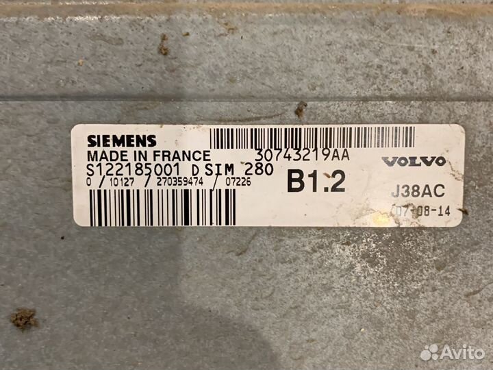 Volvo s40 1.6 эбу мозги