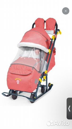 Санки коляска nika 7-3