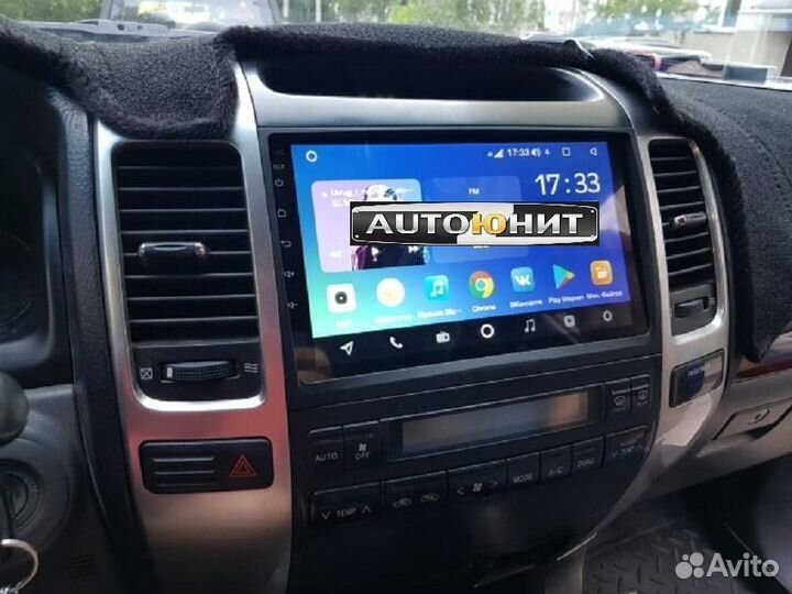 Land Cruiser Prado 04-09 магнитола AMP 1+1