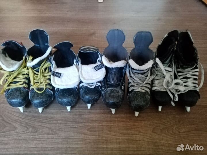 Хоккейная амуниция (коньки, защита, перчатки)