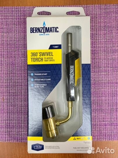 Горелка для мапп газа Bernzomatic TS99