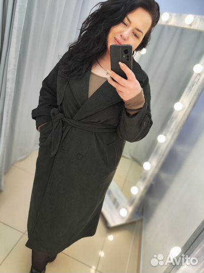 Тренч пальто плащ 52 54 56 58 60