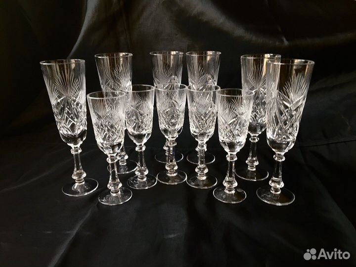 Хрустальные фужеры ссср, гдр