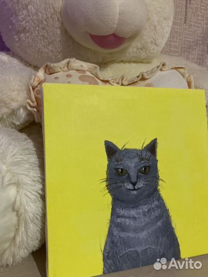 Pusheen cat, картина на холсте