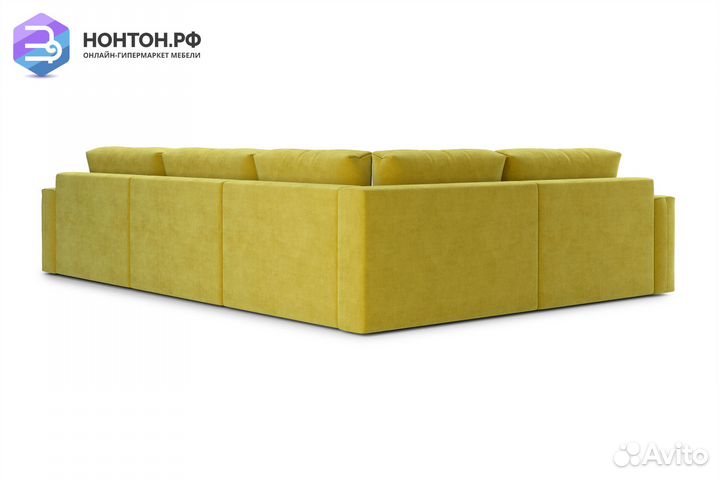 Диван угловой тик-так Монарх М3У1 горчичный