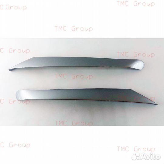 Реснички на фары mazda CX-7 крашенные в серый