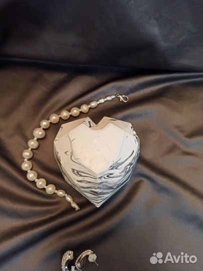 Шкатулка гипсовая сердце