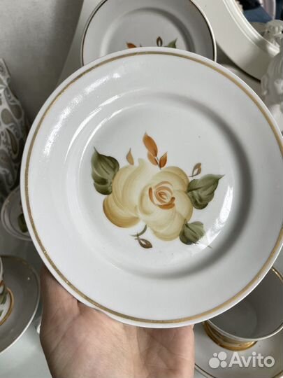 Сервиз чайный СССР фарфор винтаж