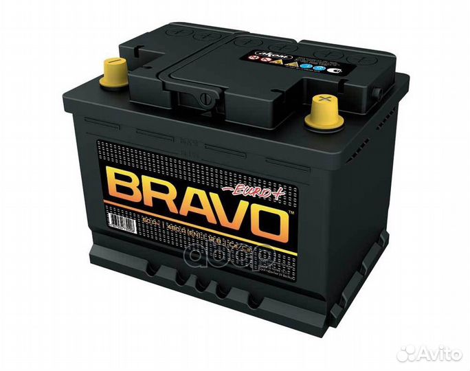 Аккумулятор 60 А/ч о.п. Bravo ток 480 242x175x1