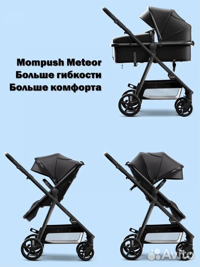 Коляска трансформер Mompush для новорожденных 2в1