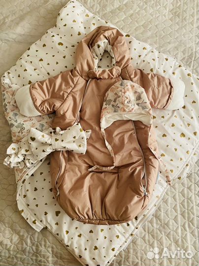 Комбинезон-кокон. Комплект на выписку Lavontenok