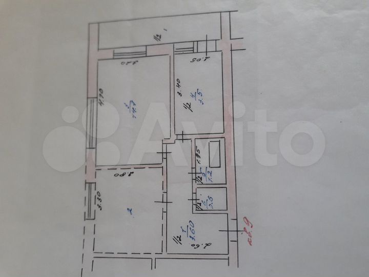 Комната 14,7 м² в 2-к., 2/3 эт.