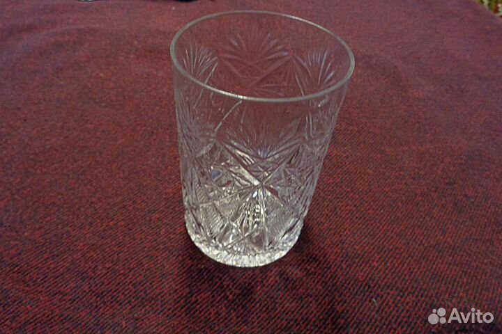 Винтажный подстаканник. Хрустальный стакан.Ложечка